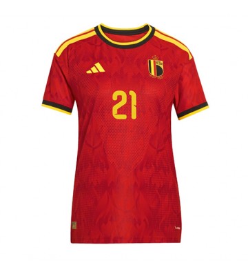 Belgien Timothy Castagne #21 Hjemmebanetrøje Dame VM 2026 Kortærmet